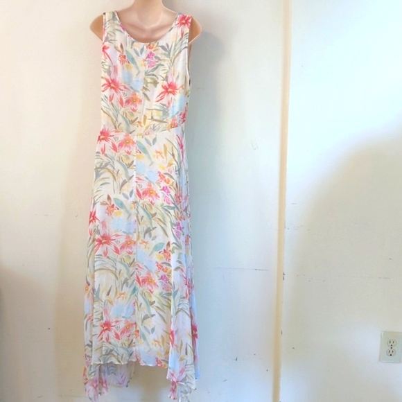 Sundance Natural World Yellow Botanical Maxi Dress 12 - Picture 3 of 16